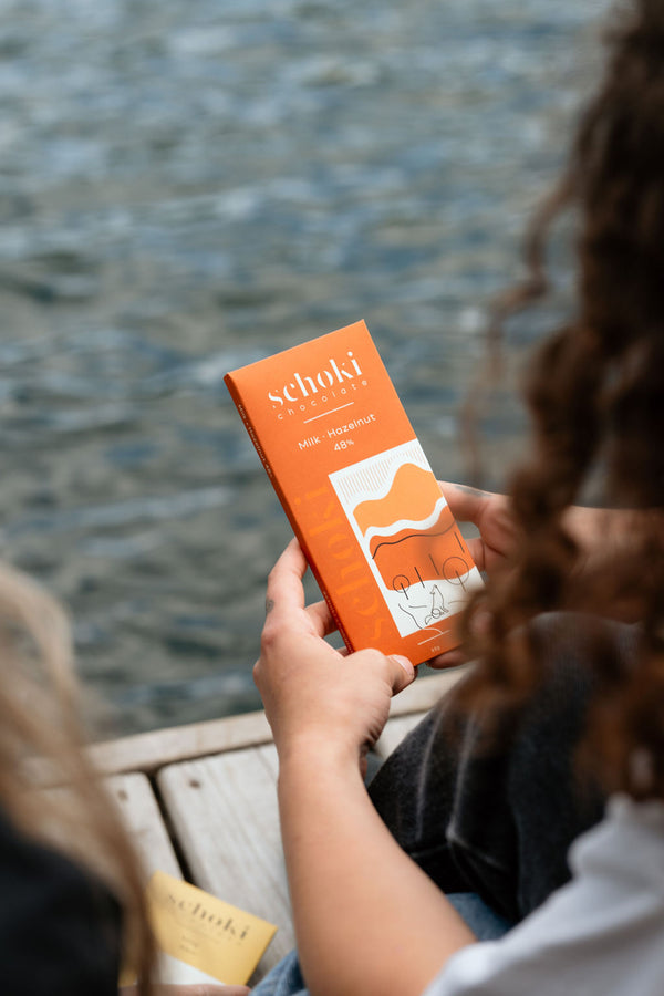 Milk Chocolate with B.C. Roasted Hazelnut 48% Cacao