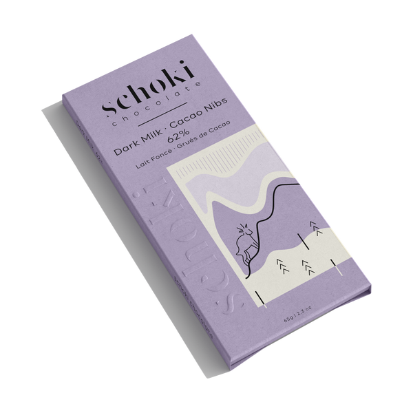 Dark Milk & Nibs 62% Cacao